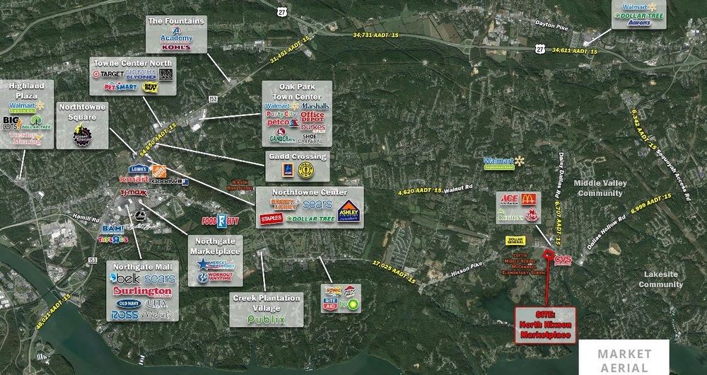 North Hixson Marketplace: 8530 Hixson Pike, Hixson, TN 37343
